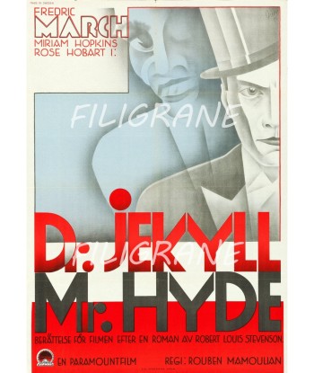 Dr JEKYLL Mr HYDE FILM Rehd-POSTER/REPRODUCTION d1 AFFICHE VINTAGE Découvrez la collection