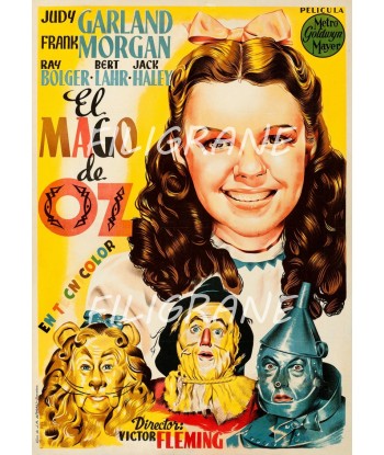 EL MAGO de OZ FILM Rvfc-POSTER/REPRODUCTION d1 AFFICHE VINTAGE prix pour 