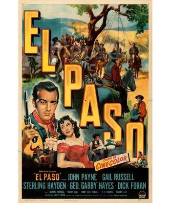 EL PASO FILM Rukh-POSTER/REPRODUCTION d1 AFFICHE VINTAGE la livraison gratuite