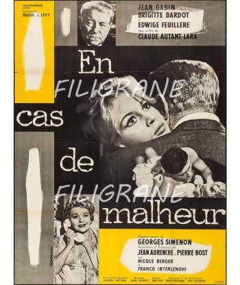 EN CAS DE MALHEUR FILM Ruig-POSTER/REPRODUCTION d1 AFFICHE VINTAGE Faites des économies