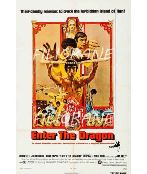 ENTER the DRAGON FILM Rehs-POSTER/REPRODUCTION d1 AFFICHE VINTAGE vente chaude votre 