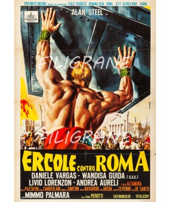 ERCOLE contro ROMA FILM Rhio-POSTER/REPRODUCTION d1 AFFICHE VINTAGE la colonne vertébrale