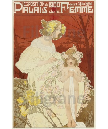 EXPO PALAIS de la FEMME Rrxz-POSTER/REPRODUCTION d1 AFFICHE VINTAGE le concept de la Pate a emporter 