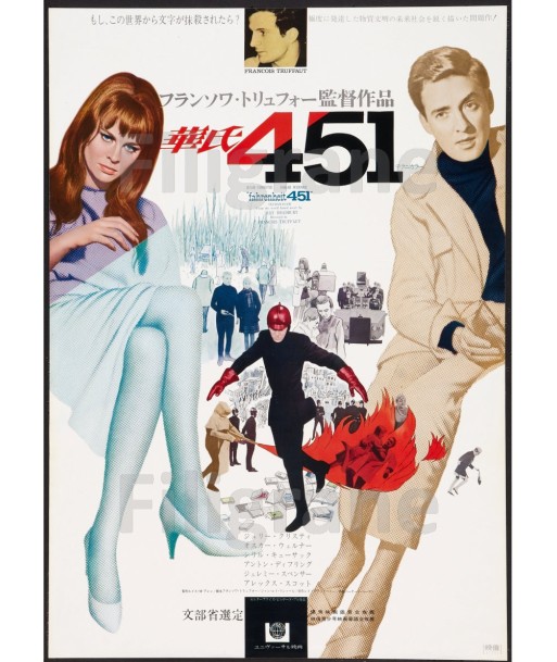 FAHRENHEIT 451 FILM Rqdt-POSTER/REPRODUCTION d1 AFFICHE VINTAGE soldes