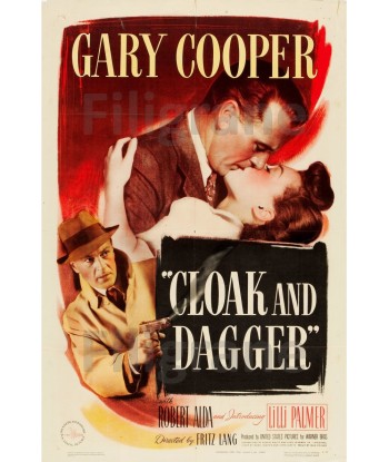 FILM CLOAK and DAGGER Rccv-POSTER/REPRODUCTION d1 AFFICHE VINTAGE pas cher 