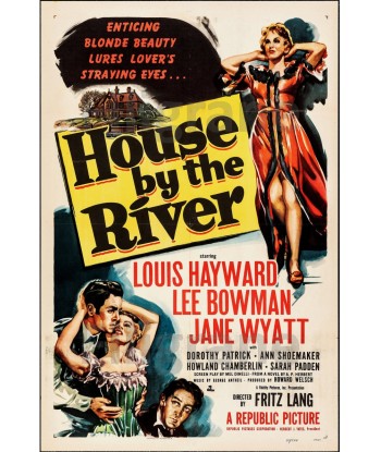 FILM HOUSE by the RIVER Ranh-POSTER/REPRODUCTION d1 AFFICHE VINTAGE votre restaurant rapide dans 