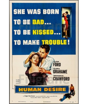 FILM HUMAN DESIRE Ribr-POSTER/REPRODUCTION d1 AFFICHE VINTAGE de la marque