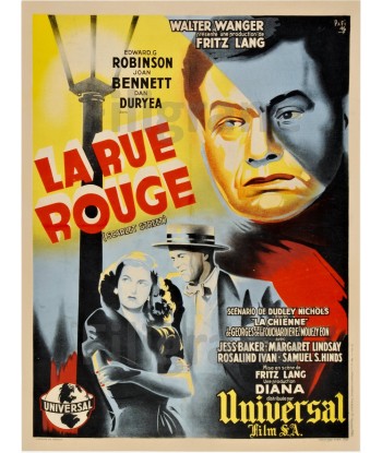 FILM La RUE ROUGE Rcvg-POSTER/REPRODUCTION d1 AFFICHE VINTAGE En savoir plus