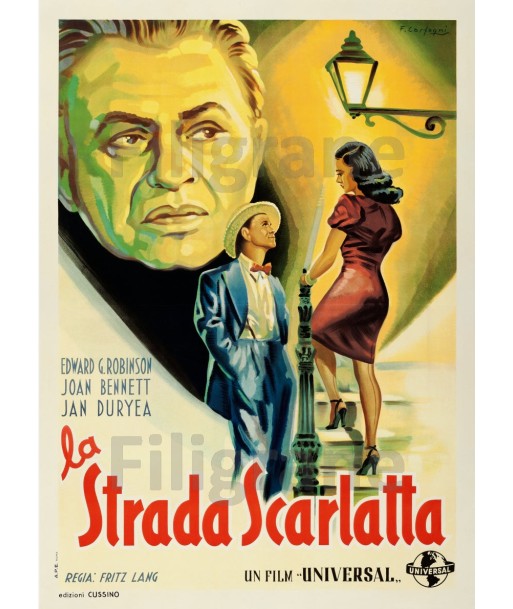 FILM La STRADA SCARLATA Rbeu-POSTER/REPRODUCTION d1 AFFICHE VINTAGE Les êtres humains sont 