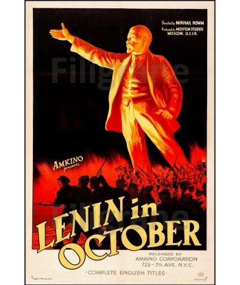 FILM LENIN/LéLINE OCTOBER Rorx-POSTER/REPRODUCTION d1 AFFICHE VINTAGE votre