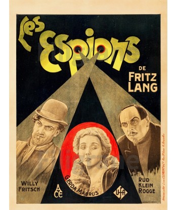 FILM Les ESPIONS F.LANG Rdex-POSTER/REPRODUCTION d1 AFFICHE VINTAGE vente chaude votre 