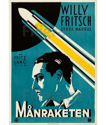 FILM MANRAKETEN Fritz LANG Rgkk-POSTER/REPRODUCTION d1 AFFICHE VINTAGE france