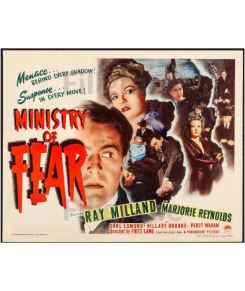 FILM MINISTRY of FEAR Rixz-POSTER/REPRODUCTION d1 AFFICHE VINTAGE Faites des économies