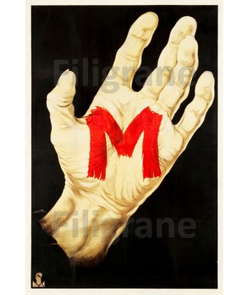 FILM M Le MAUDIT F. LANG Rolv-POSTER/REPRODUCTION d1 AFFICHE VINTAGE chez Cornerstreet bien 