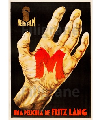 FILM M Le MAUDIT F. LANG Rpsa-POSTER/REPRODUCTION d1 AFFICHE VINTAGE à prix réduit toute l'année