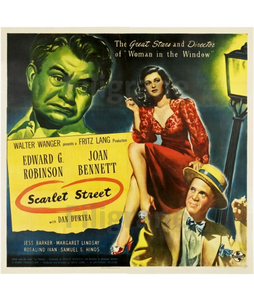 FILM SCARLET STREET Ruyd-POSTER/REPRODUCTION d1 AFFICHE VINTAGE 50-70% off 