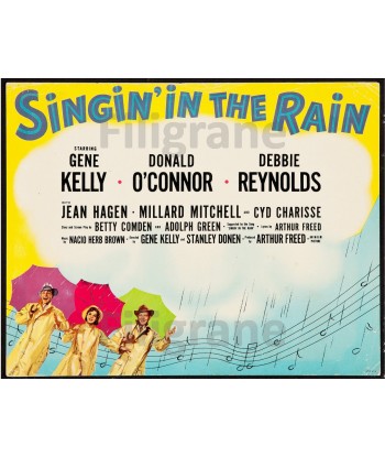 FILM SINGIN' in the RAIN Rasl-POSTER/REPRODUCTION d1 AFFICHE VINTAGE Les magasins à Paris