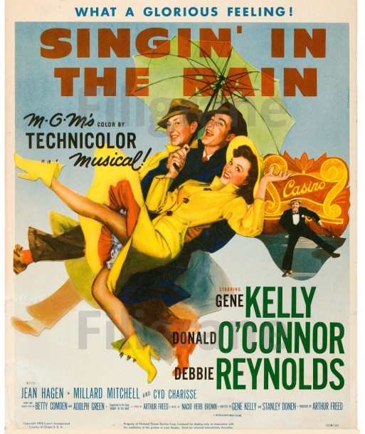 FILM SINGIN' in the RAIN Rkab-POSTER/REPRODUCTION d1 AFFICHE VINTAGE les ligaments