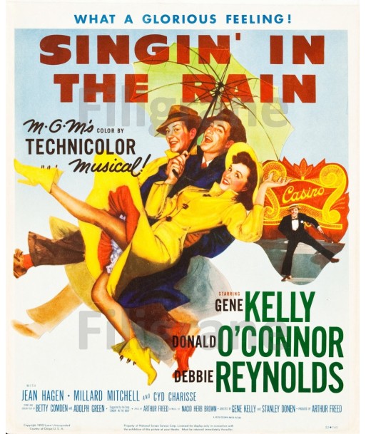 FILM SINGIN' in the RAIN Rlbx-POSTER/REPRODUCTION d1 AFFICHE VINTAGE sur le site 