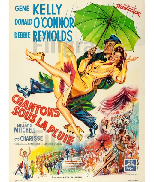 FILM SINGIN' in the RAIN Rlrq-POSTER/REPRODUCTION d1 AFFICHE VINTAGE pas cheres