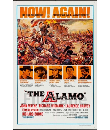 FILM The ALAMO Rvis-POSTER/REPRODUCTION d1 AFFICHE VINTAGE est présent 