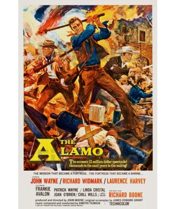 FILM The ALAMO Rvix-POSTER/REPRODUCTION d1 AFFICHE VINTAGE Venez acheter