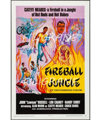 FIREBALL JUNGLE FILM Rqyy-POSTER/REPRODUCTION d1 AFFICHE VINTAGE store