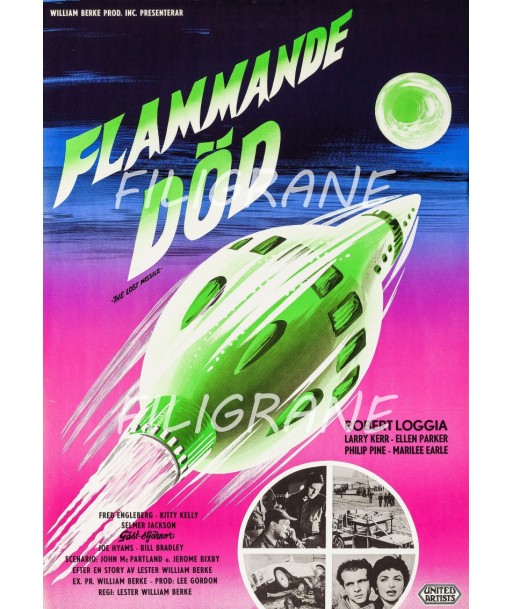 FLAMMANDE DOD FILM Rkmn-POSTER/REPRODUCTION d1 AFFICHE VINTAGE français