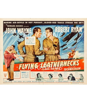 FLYING LEATHERNECKS FILM Roju-POSTER/REPRODUCTION d1 AFFICHE VINTAGE Livraison rapide