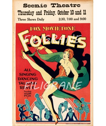 FOLLIES CABARET Rtjg-POSTER/REPRODUCTION d1 AFFICHE VINTAGE JUSQU'A -70%! 