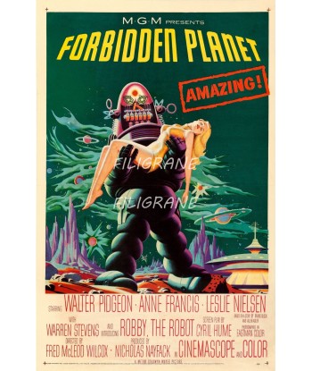 FORBIDDEN PLANET FILM Rdzk-POSTER/REPRODUCTION d1 AFFICHE VINTAGE Comparez plus de prix