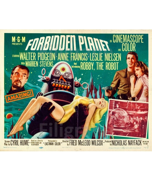 FORBIDDEN PLANET FILM Rhqm-POSTER/REPRODUCTION d1 AFFICHE VINTAGE Comparez et commandez 