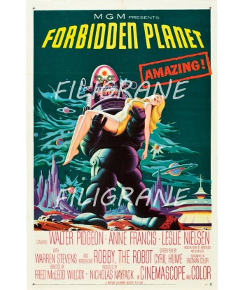 FORBIDEN PLANET FILM Rben-POSTER/REPRODUCTION d1 AFFICHE VINTAGE de la marque