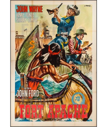 FORT APACHE FILM Rjkr-POSTER/REPRODUCTION d1 AFFICHE VINTAGE Le MVP de beaucoup