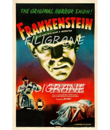 FRANKENSTEIN FILM Rcog-POSTER/REPRODUCTION d1 AFFICHE VINTAGE pas chere