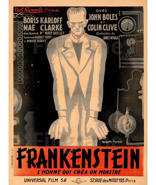 FRANKENSTEIN FILM Rpbq-POSTER/REPRODUCTION d1 AFFICHE VINTAGE l'achat 