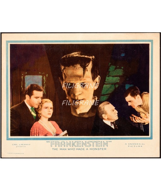 FRANKENSTEIN FILM Rpcx-POSTER/REPRODUCTION d1 AFFICHE VINTAGE sur le site 