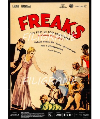 FREAKS FILM Rgel-POSTER/REPRODUCTION d1 AFFICHE VINTAGE une grave pollution 