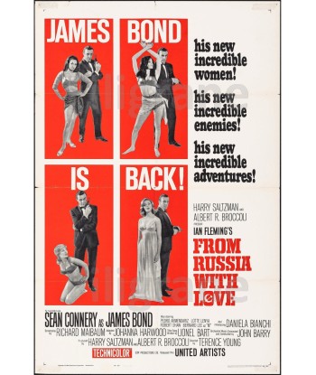 FROM RUSSIA WITH LOVE FILM Rumo-POSTER/REPRODUCTION d1 AFFICHE VINTAGE votre