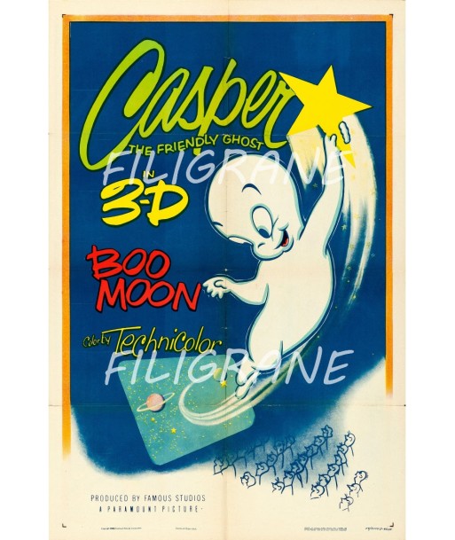 GASPER BOO MOON FILM Rqnp-POSTER/REPRODUCTION d1 AFFICHE VINTAGE solde