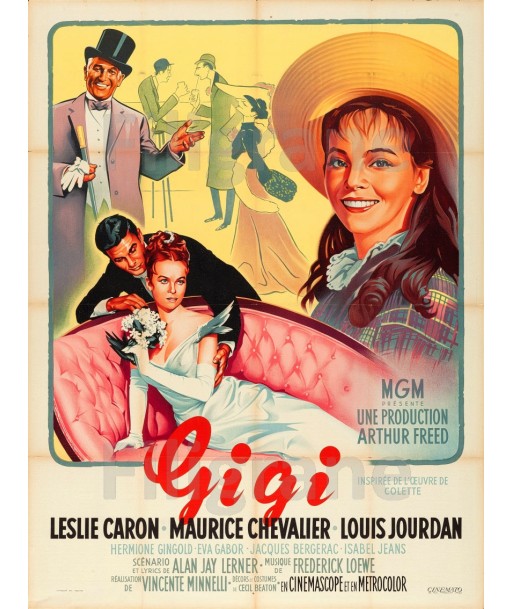 GIGI FILM Rhcz-POSTER/REPRODUCTION d1 AFFICHE VINTAGE pas chere