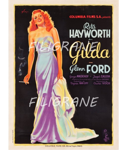 GILDA FILM  Rdke-POSTER/REPRODUCTION d1 AFFICHE VINTAGE Economisez 