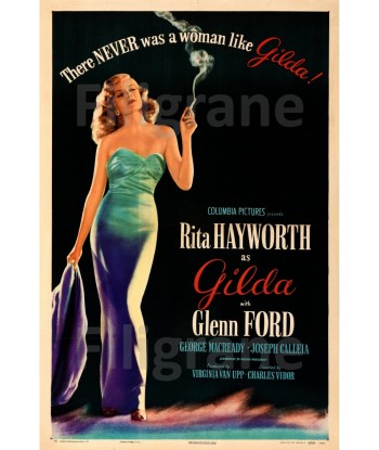 GILDA FILM Rmle-POSTER/REPRODUCTION d1 AFFICHE VINTAGE Véritable concentré