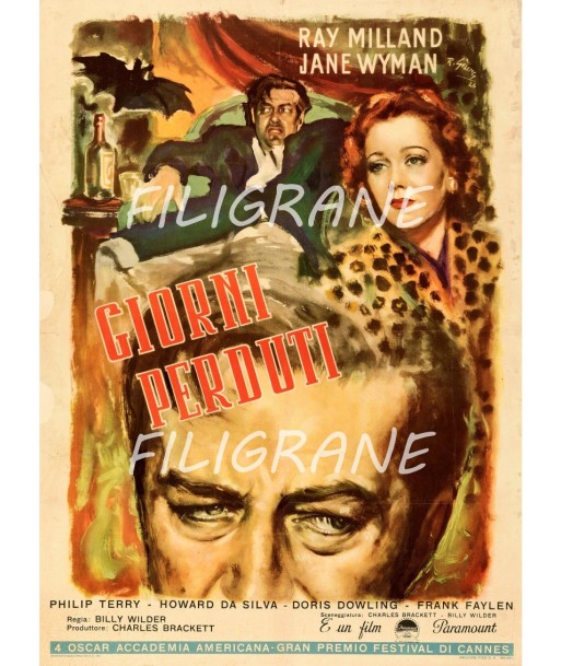 GIORNI PERDUTI FILM Rmlx-POSTER/REPRODUCTION d1 AFFICHE VINTAGE Toutes les collections ici