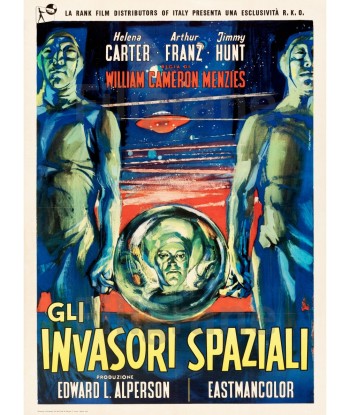 GLI INVASORI SPAZIALI FILM Rojc-POSTER/REPRODUCTION d1 AFFICHE VINTAGE soldes