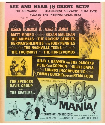 GO GO MANIA FILM Ryth-POSTER/REPRODUCTION d1 AFFICHE VINTAGE les ligaments