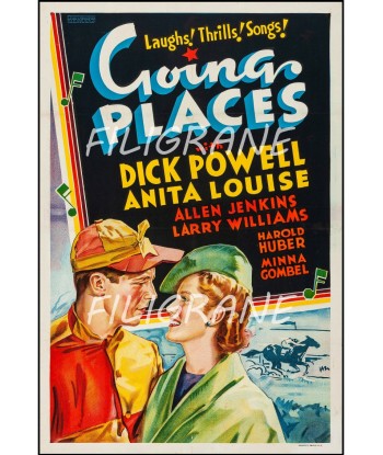 GOING PLACES FILM Rdoj-POSTER/REPRODUCTION d1 AFFICHE VINTAGE meilleur choix