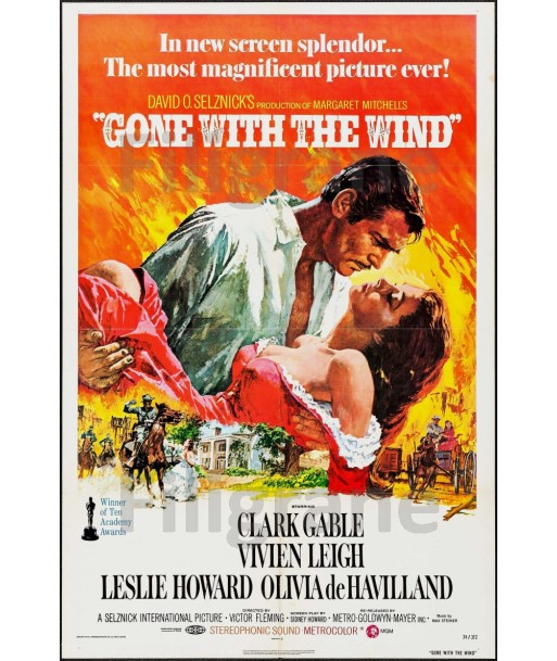 GONE WHITH the WIND FILM Riaf-POSTER/REPRODUCTION d1 AFFICHE VINTAGE vente chaude votre 