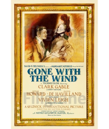 GONE WHITH the WIND FILM Rlxp-POSTER/REPRODUCTION d1 AFFICHE VINTAGE de votre