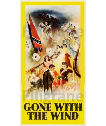 GONE WHITH the WIND FILM Rodv-POSTER/REPRODUCTION d1 AFFICHE VINTAGE 2023